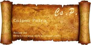 Csipes Petra névjegykártya
